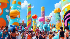 Maximisez votre visibilité avec des structures gonflables publicitaires